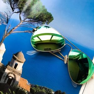 RAYBAN Green/Turquoise Lens Aviators